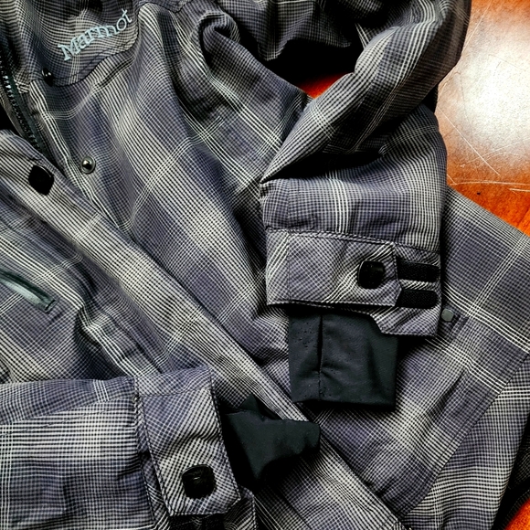 MARMOT Charcoal/Tan Ski Jacket - Size S/P - Picture 6 of 13